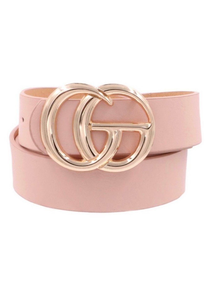 1.25" CG 40' Faux Leather Buckle Belt - belt -Jimberly's Boutique-Olive Branch-Mississippi