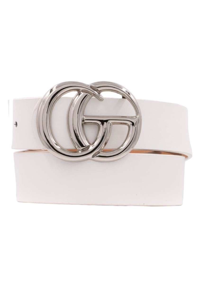 1.25" CG 40' Faux Leather Buckle Belt - belt -Jimberly's Boutique-Olive Branch-Mississippi