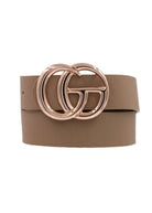 1.25" CG 40' Faux Leather Buckle Belt - belt -Jimberly's Boutique-Olive Branch-Mississippi