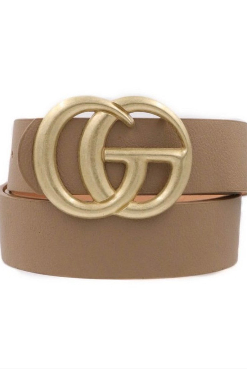 1.25" CG 40' Faux Leather Buckle Belt - belt -Jimberly's Boutique-Olive Branch-Mississippi