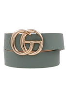 1.25" CG 40' Faux Leather Buckle Belt - belt -Jimberly's Boutique-Olive Branch-Mississippi