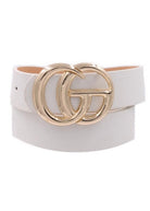 1.25" CG 40' Faux Leather Buckle Belt - belt -Jimberly's Boutique-Olive Branch-Mississippi