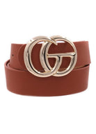 1.25" CG 40' Faux Leather Buckle Belt - belt -Jimberly's Boutique-Olive Branch-Mississippi