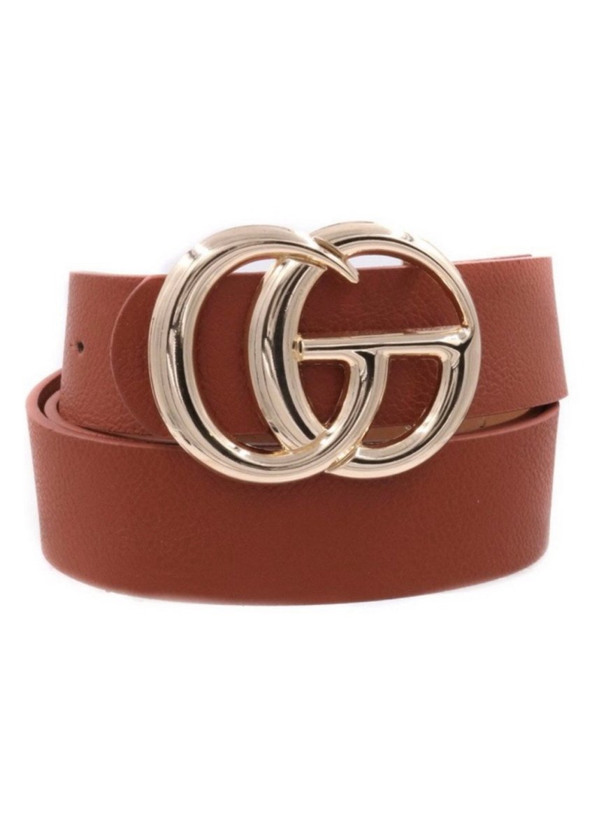 1.25" CG 40' Faux Leather Buckle Belt - belt -Jimberly's Boutique-Olive Branch-Mississippi