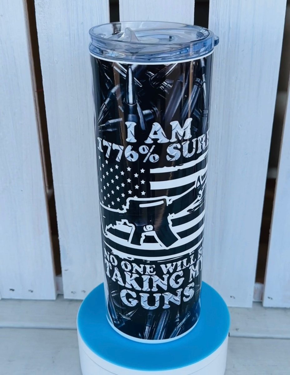 20 OZ Skinny Tumbler - No One Will Be Taking My Guns - -Jimberly's Boutique-Olive Branch-Mississippi