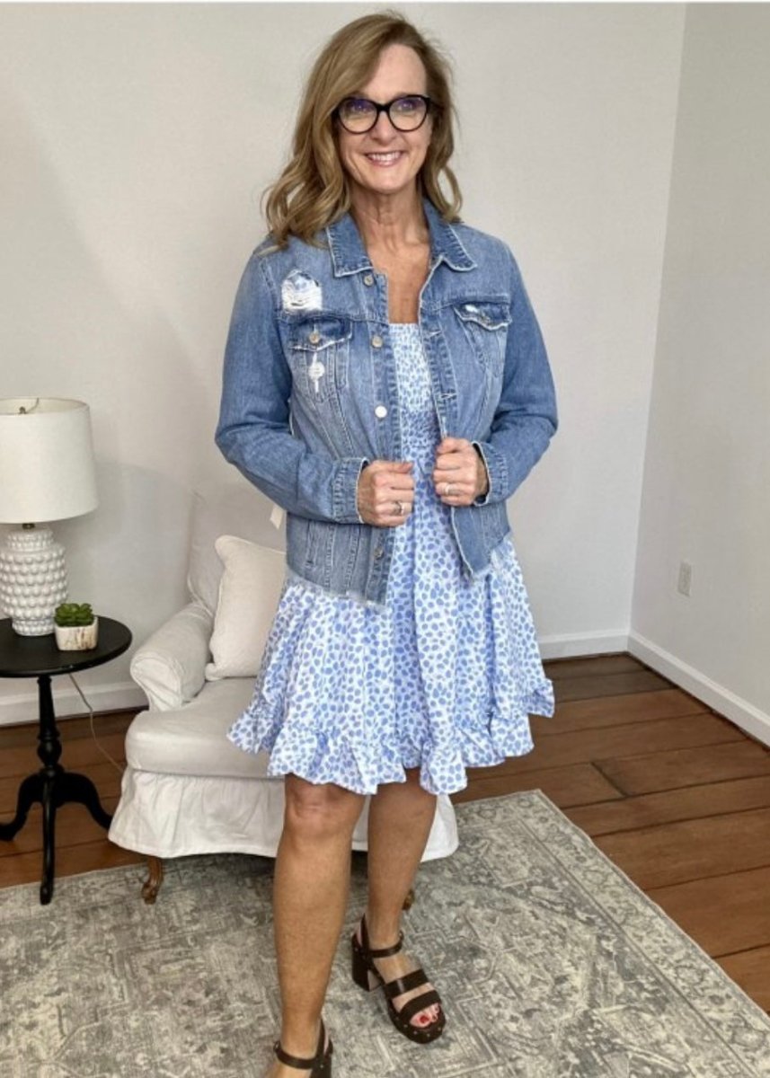 A Good Feeling Frayed Hem Denim Jacket - Jacket -Jimberly's Boutique-Olive Branch-Mississippi