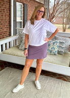 Active Skort - Frosted Mulberry (Curvy Too) - skort -Jimberly's Boutique-Olive Branch-Mississippi