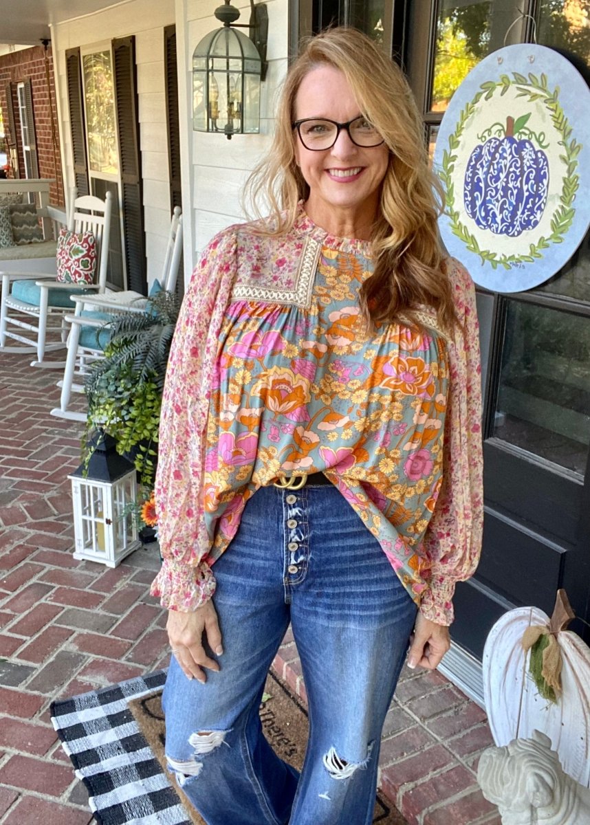 All Eyes On Me Top - Dusty Sage - -Jimberly's Boutique-Olive Branch-Mississippi