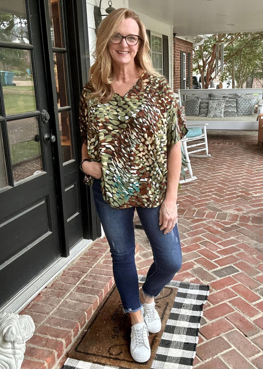 Amelia Top - Olive - Casual Top - Jimberly's Boutique
