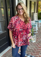Amelia Top - Wine - Casual Top -Jimberly's Boutique-Olive Branch-Mississippi