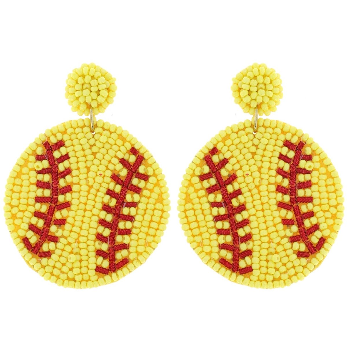 Baseball/Softball Handmade Bead Dangle & Drop Earrings - earrings -Jimberly's Boutique-Olive Branch-Mississippi