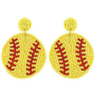 Baseball/Softball Handmade Bead Dangle & Drop Earrings - earrings -Jimberly's Boutique-Olive Branch-Mississippi