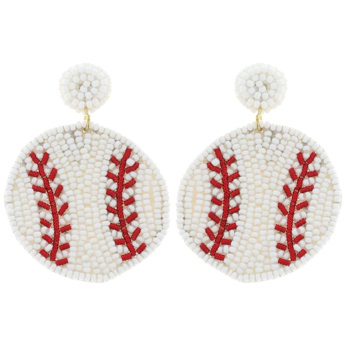 Baseball/Softball Handmade Bead Dangle & Drop Earrings - earrings -Jimberly's Boutique-Olive Branch-Mississippi