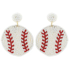 Baseball/Softball Handmade Bead Dangle & Drop Earrings - earrings -Jimberly's Boutique-Olive Branch-Mississippi