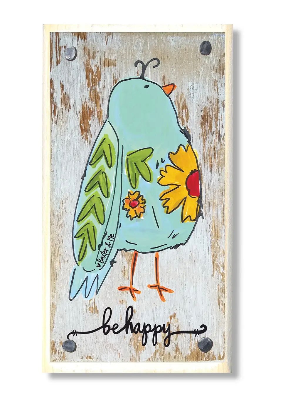 Be Happy Bird Happy Block - Jimberly's Boutique