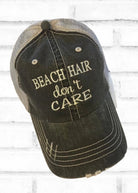 Beach Hair Don't Care Trucker Ball Cap - Truck Style Ball Cap -Jimberly's Boutique-Olive Branch-Mississippi