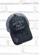 Boat Hair Don't Care Trucker Ball Cap - Ball Cap -Jimberly's Boutique-Olive Branch-Mississippi