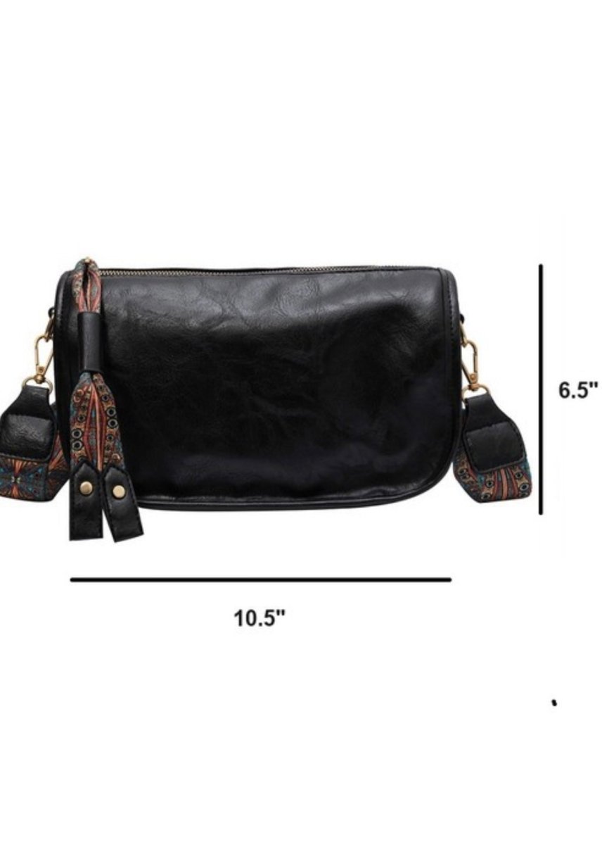 Boutique | Shoulder Bag | Pattern Strap Zipper - Purse -Jimberly's Boutique-Olive Branch-Mississippi