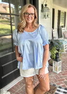 Can't Tame Her Top - Baby Blue - Casual Top -Jimberly's Boutique-Olive Branch-Mississippi