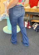 Cello Denim Flare Jeans - Medium Wash - 30" Inseam (Curvy Too) - jeans -Jimberly's Boutique-Olive Branch-Mississippi