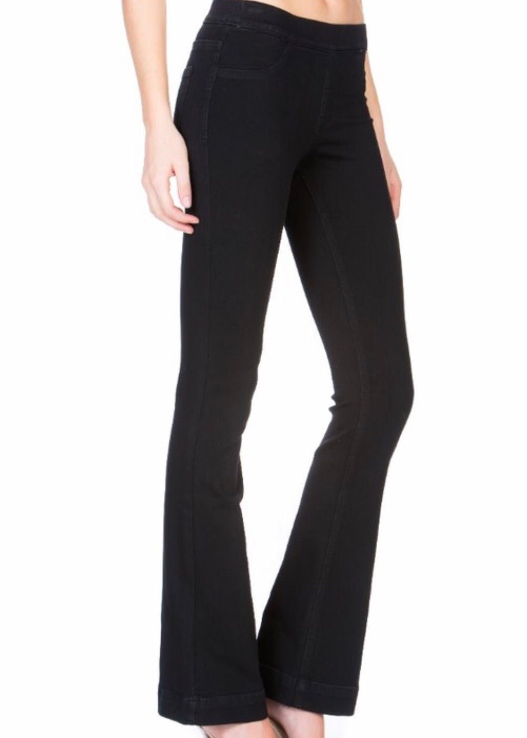Cello Pull On Flare Jeans - Black - jeans -Jimberly's Boutique-Olive Branch-Mississippi
