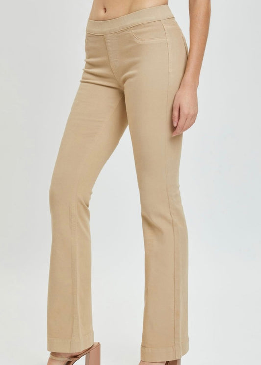 Cello Pull On Flare Jeans - Chai Tea - jeans - Jimberly's Boutique
