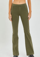 Cello Pull On Flare Jeans - Military Green - jeans -Jimberly's Boutique-Olive Branch-Mississippi