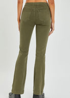 Cello Pull On Flare Jeans - Military Green - jeans -Jimberly's Boutique-Olive Branch-Mississippi