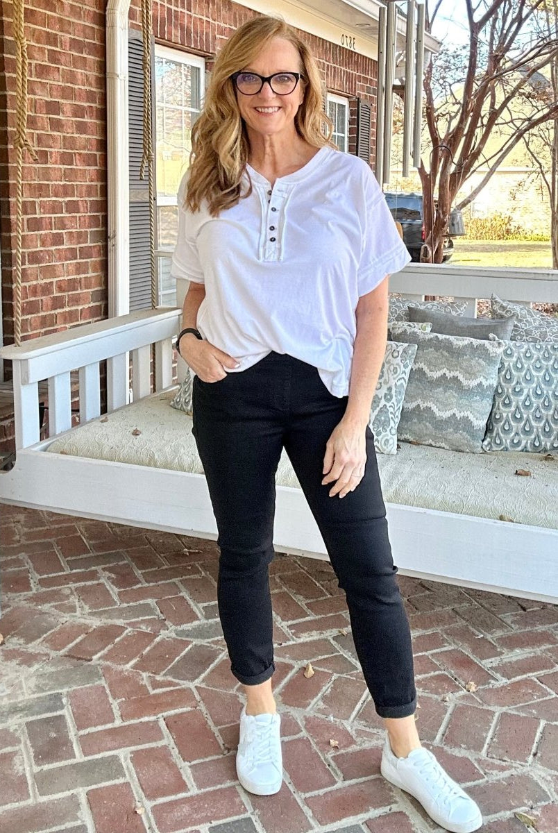 Cello Pull On Skinny Jeans - Black - jeans -Jimberly's Boutique-Olive Branch-Mississippi