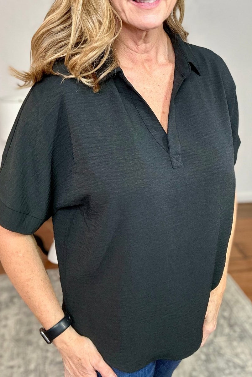 Chelsea Top - Black - Shirts & Tops -Jimberly's Boutique-Olive Branch-Mississippi