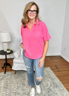 Chelsea Top - Fuchsia - Shirts & Tops -Jimberly's Boutique-Olive Branch-Mississippi