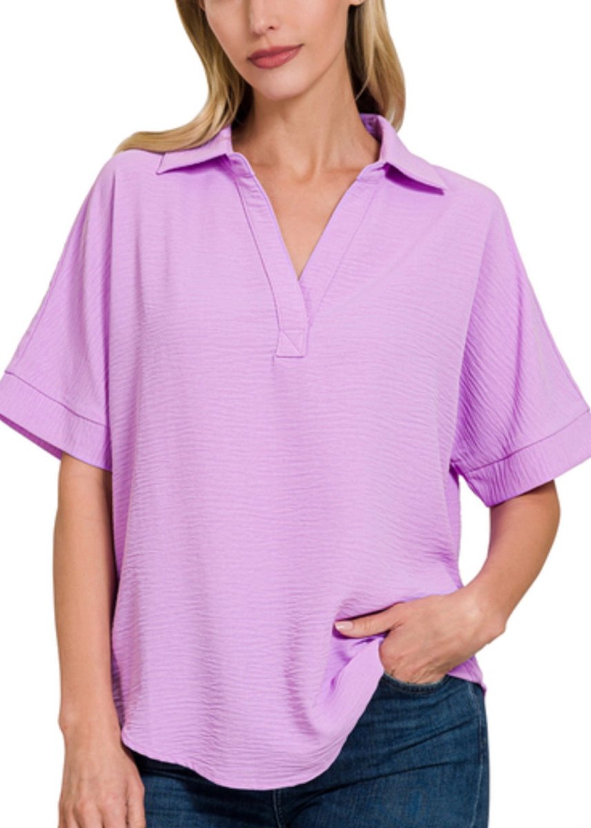 Chelsea Top - Lavender - Shirts & Tops -Jimberly's Boutique-Olive Branch-Mississippi