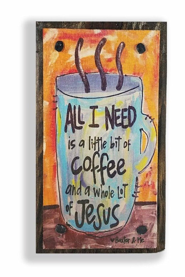 Coffee & Jesus Happy Block - baxter & me -Jimberly's Boutique-Olive Branch-Mississippi
