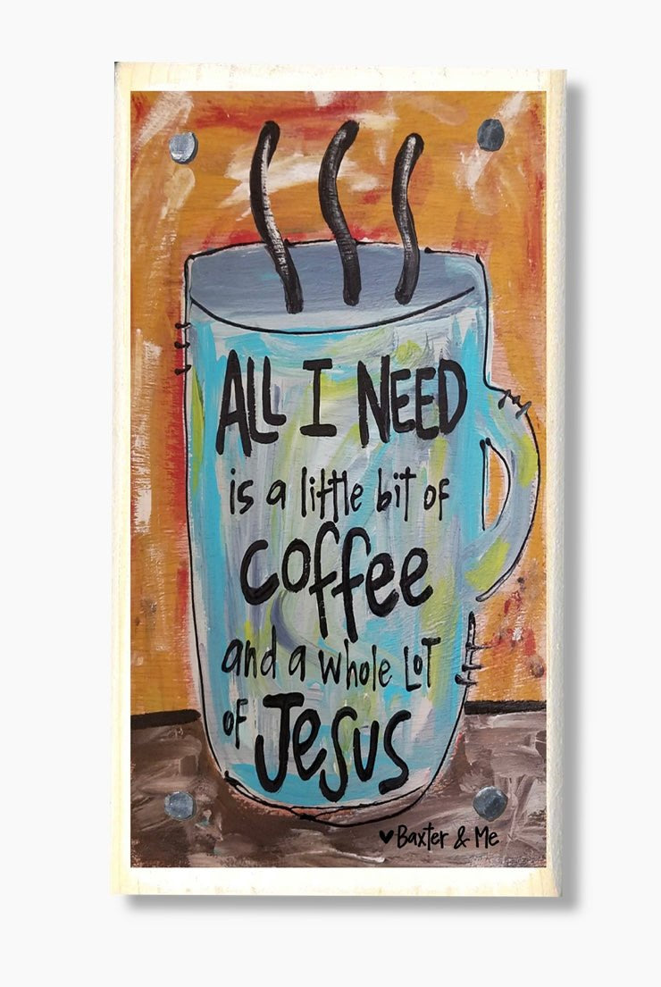 Coffee & Jesus Happy Block - baxter & me -Jimberly's Boutique-Olive Branch-Mississippi