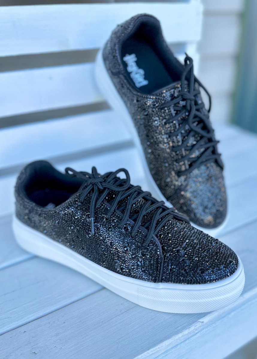 Corkys Bedazzle Sneakers - Black Rhinestone - Corky Sneakers -Jimberly's Boutique-Olive Branch-Mississippi