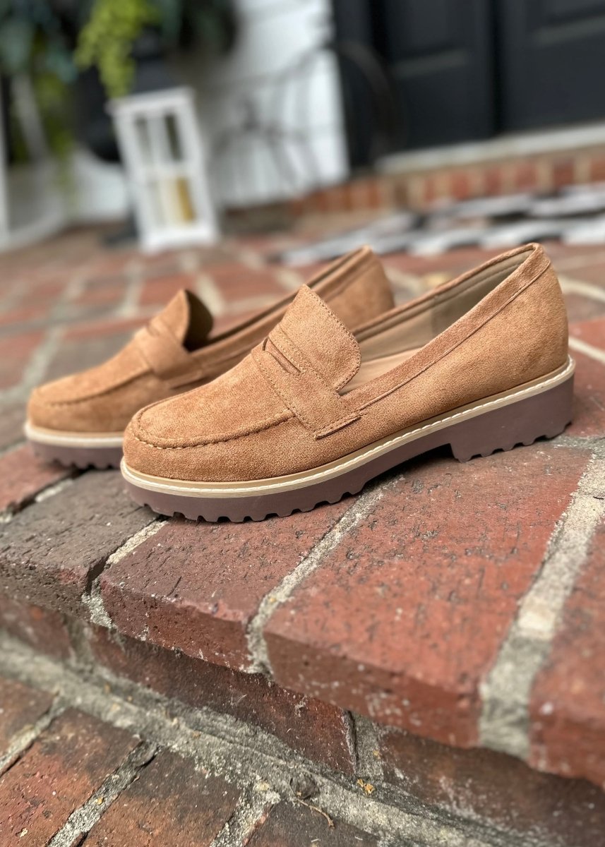 Corkys | Hey Girl | Boost | Loafers | Tobacco Suede - Corky Hey Girl Boost - Jimberly's Boutique