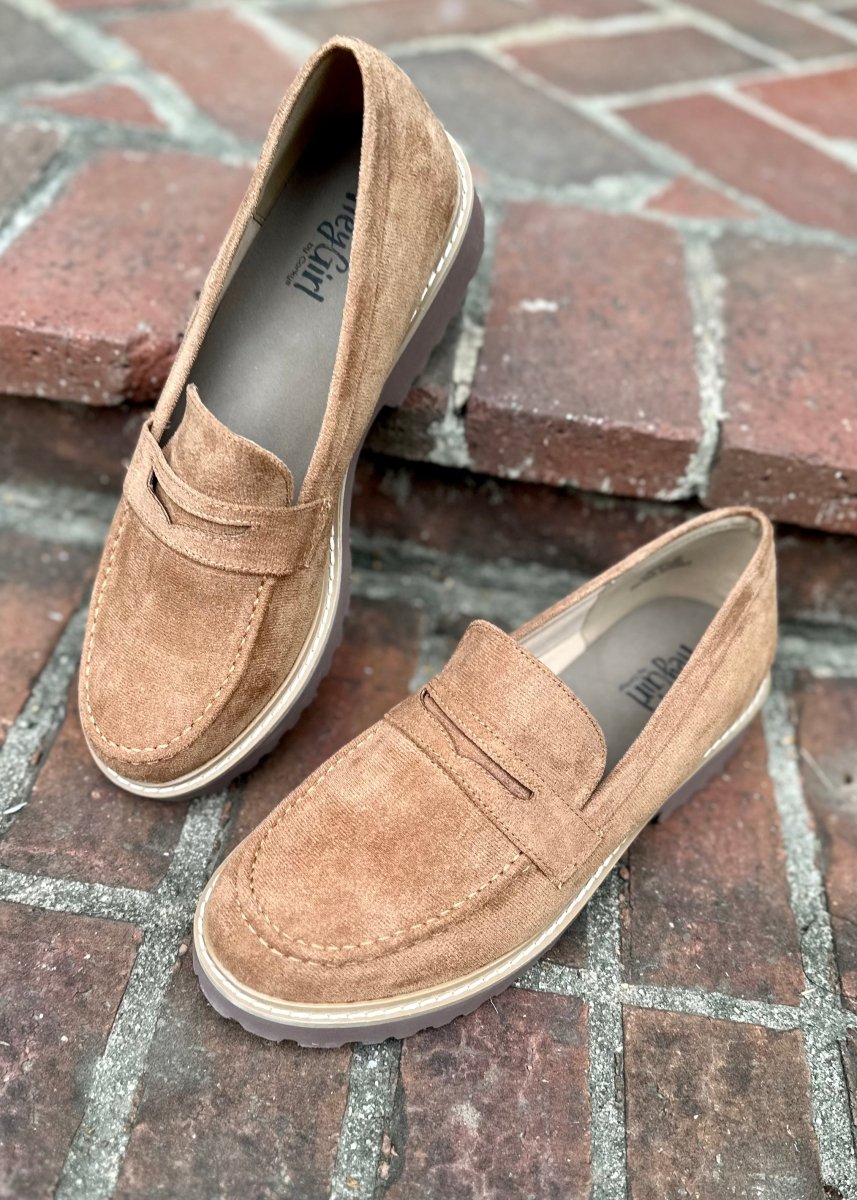 Corkys | Hey Girl | Boost | Loafers | Tobacco Suede - Corky Hey Girl Boost - Jimberly's Boutique