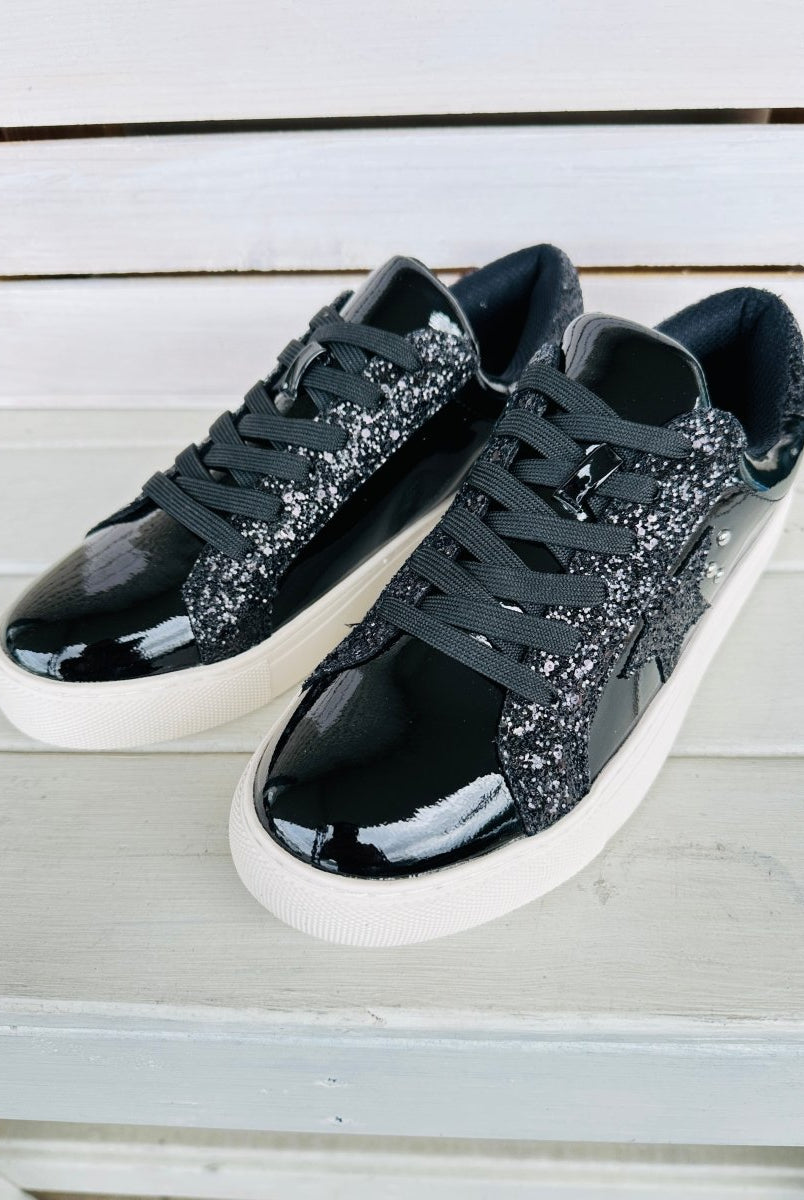 Corkys Supernova Sneakers - Black Patent - Corky Sneakers -Jimberly's Boutique-Olive Branch-Mississippi