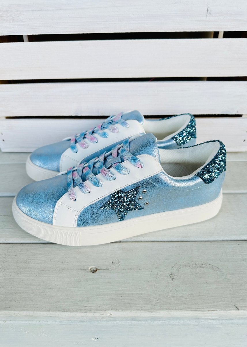 Corkys | Supernova Sneakers | Light Blue Metallic | Olive Branch MS - Corky Sneakers -Jimberly's Boutique-Olive Branch-Mississippi