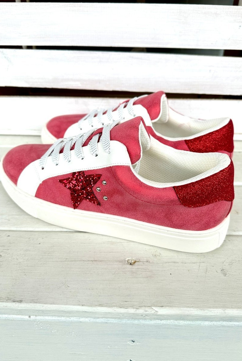 Corkys | Supernova Sneakers | Red Metallic | Olive Branch MS - Corky Sneakers -Jimberly's Boutique-Olive Branch-Mississippi
