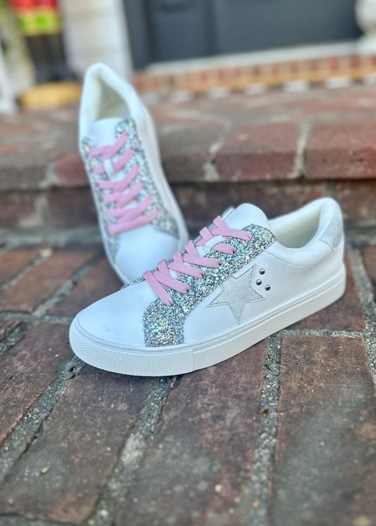 Corkys Supernova Sneakers - Silver Glitter - Corky Sneakers - Jimberly's Boutique
