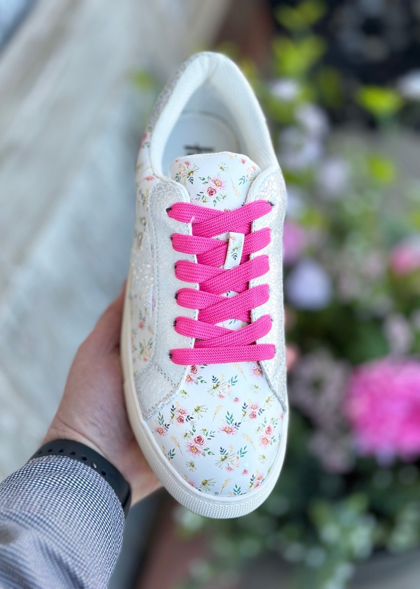 Corkys Supernova Sneakers - White Ditzy Flower - Corky Sneakers -Jimberly's Boutique-Olive Branch-Mississippi