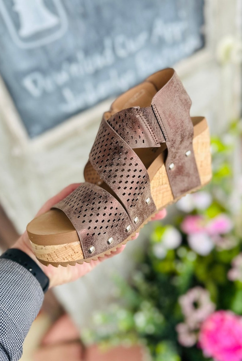 Corkys Wedge Sandals | Guilty Pleasure | Bronze - Corkys Wedge Sandals -Jimberly's Boutique-Olive Branch-Mississippi