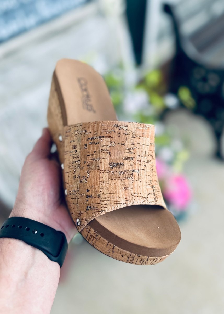 Corkys Wedge Sandals | Summer Luvin | Glitter Cork - Corkys Wedge Sandals -Jimberly's Boutique-Olive Branch-Mississippi