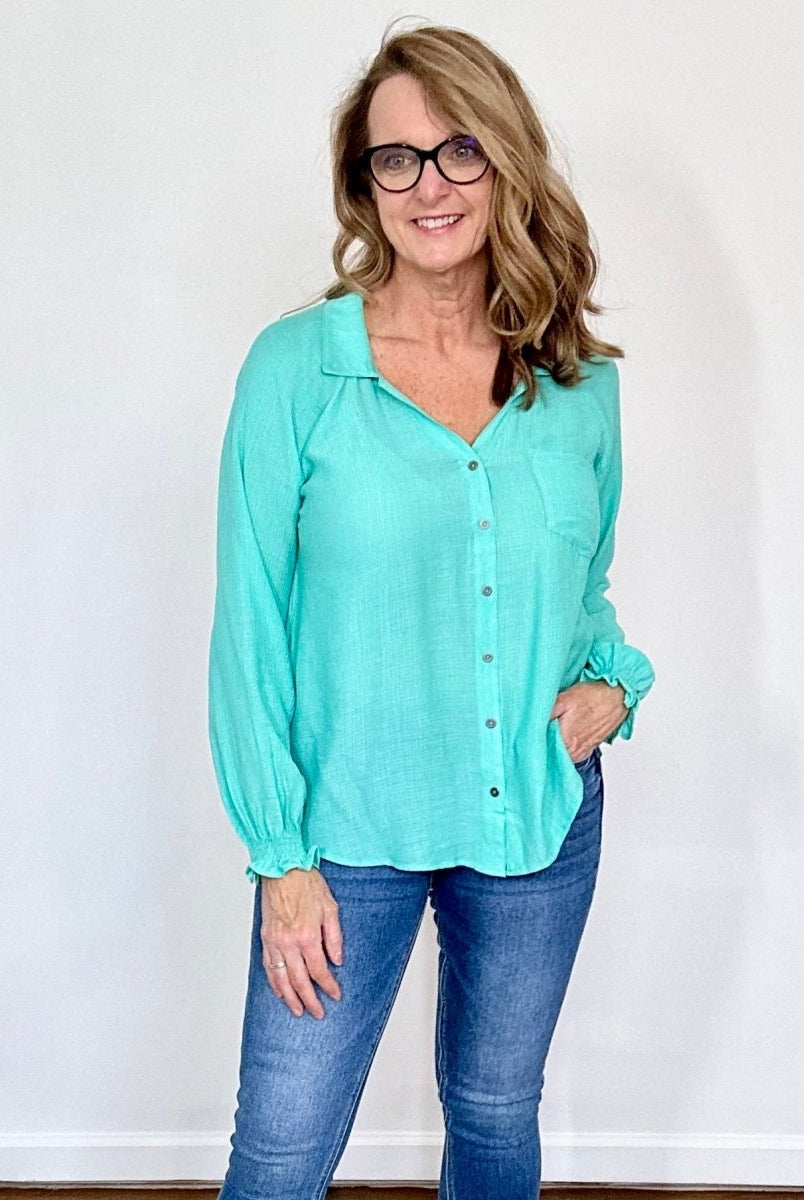 Crazy In Love Top | Emerald | Umgee - Umgee Top -Jimberly's Boutique-Olive Branch-Mississippi