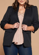 Dare Me Blazer - Black (Curvy) - -Jimberly's Boutique-Olive Branch-Mississippi