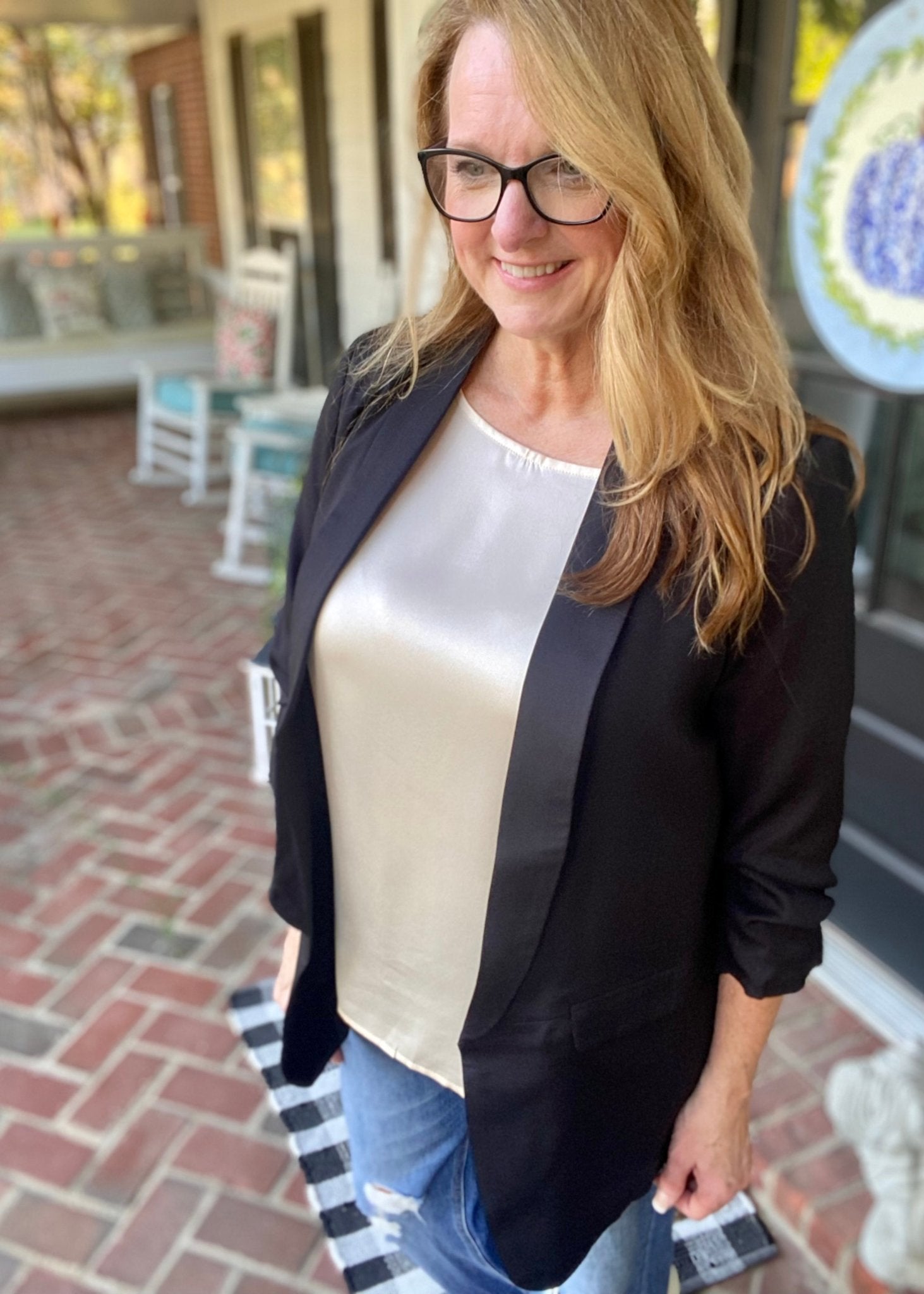 Dare Me Blazer - Black (Curvy) - -Jimberly's Boutique-Olive Branch-Mississippi