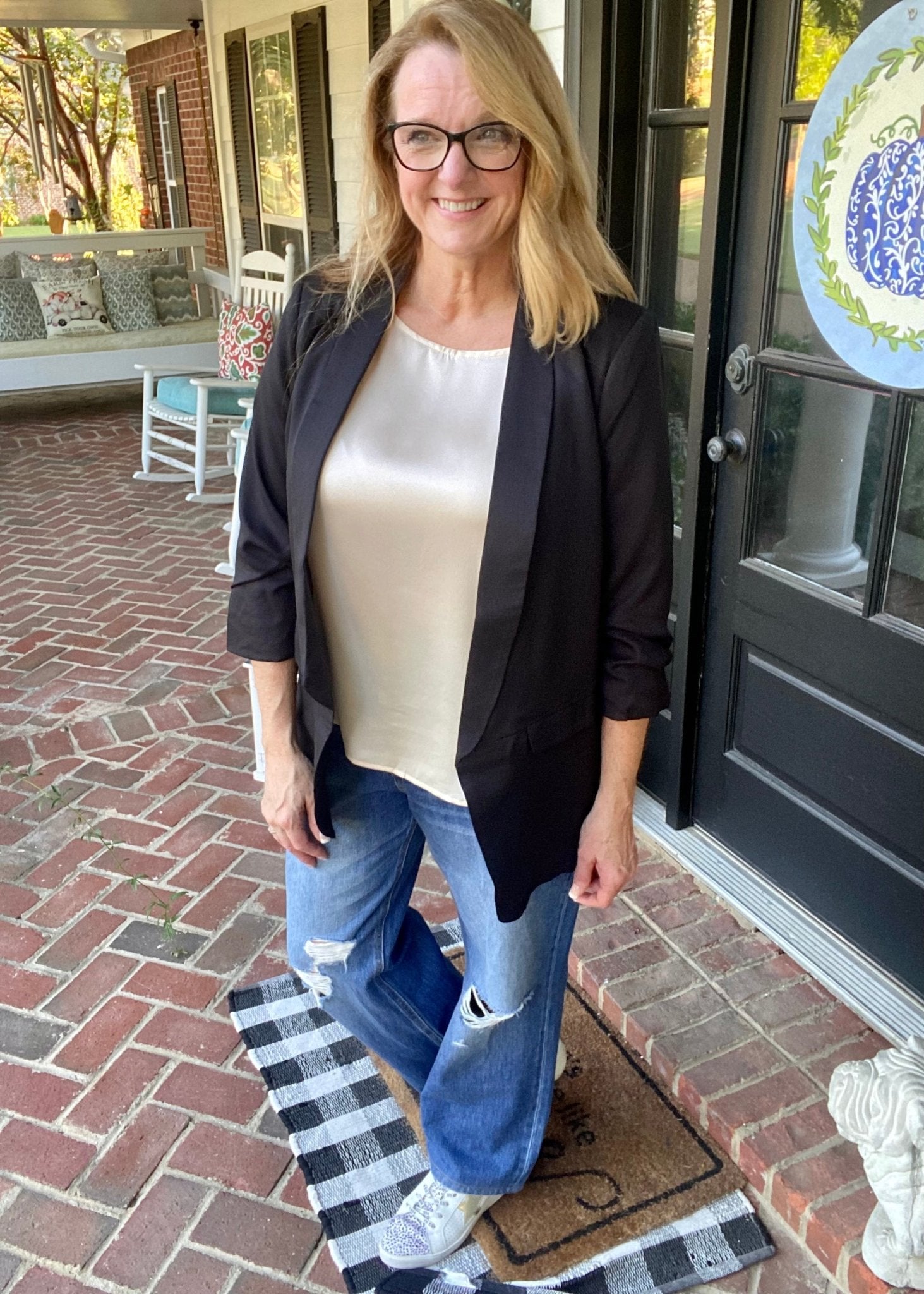 Dare Me Blazer - Black (Curvy) - -Jimberly's Boutique-Olive Branch-Mississippi