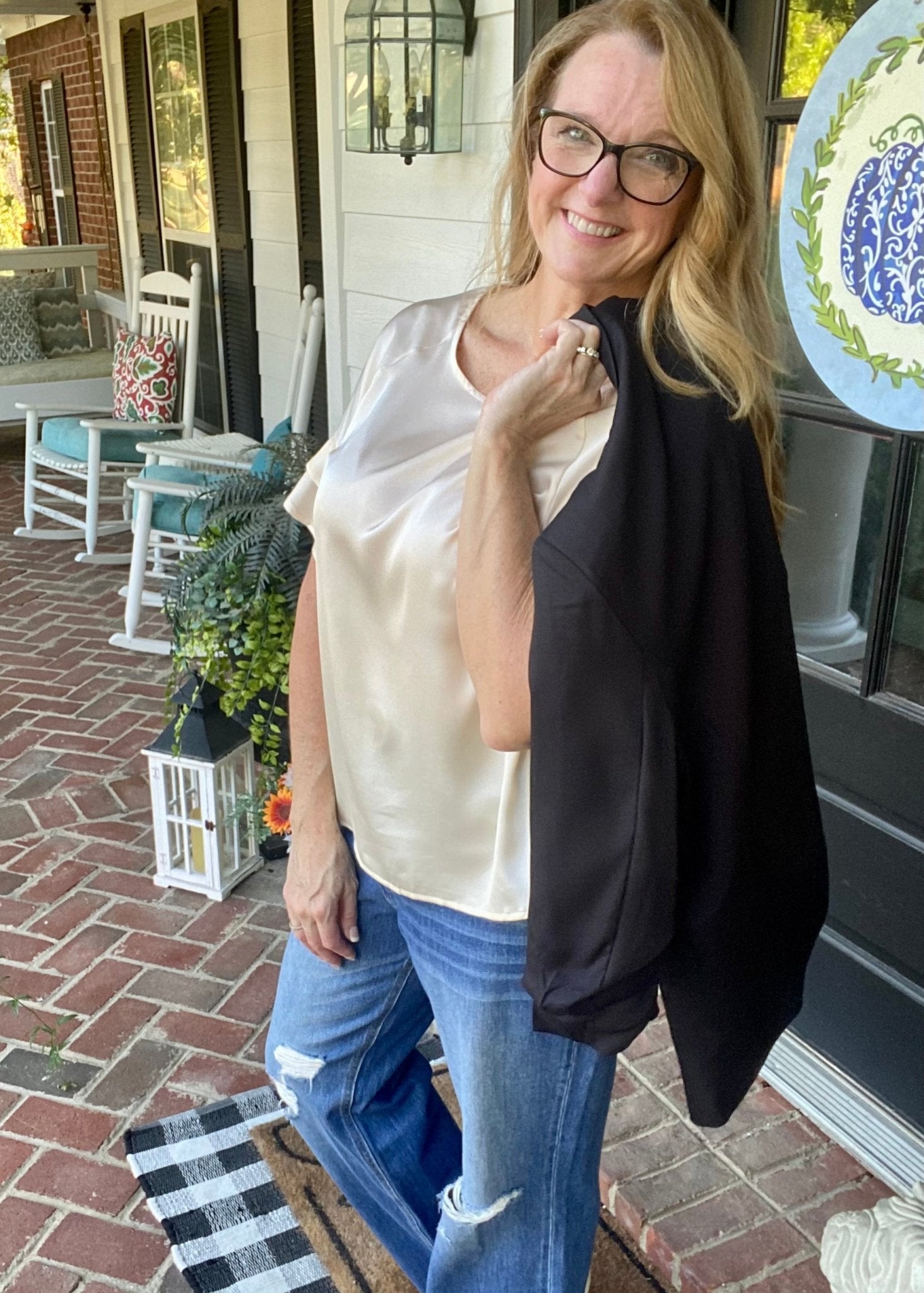 Dare Me Blazer - Black (Curvy) - -Jimberly's Boutique-Olive Branch-Mississippi