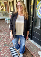Dare Me Blazer - Black (Curvy) - -Jimberly's Boutique-Olive Branch-Mississippi